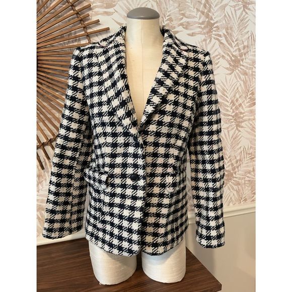 Talbots Speckled Boucle Wool Blend Jacket Fully Lined Size 10 - Picture 1 of 11